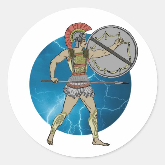 ギリシャの戦士 ラウンドシール (正面)