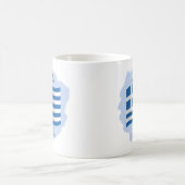 ギリシャの振る旗 コーヒーマグカップ (中央)