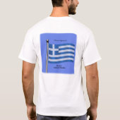 ギリシャの振る旗 Tシャツ (裏面)