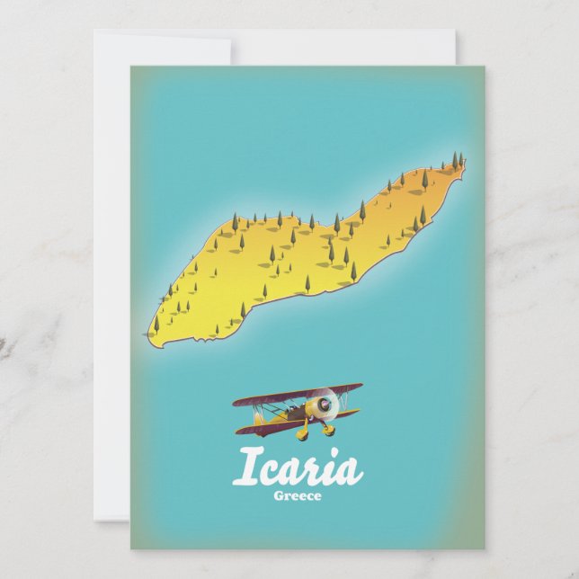 ギリシャの旅ポスター、Icasia (正面)