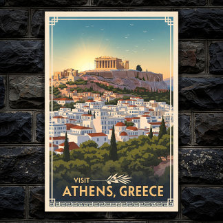 ギリシャの旅: 1960年代のヴィンテージポスターコレクション ポスター