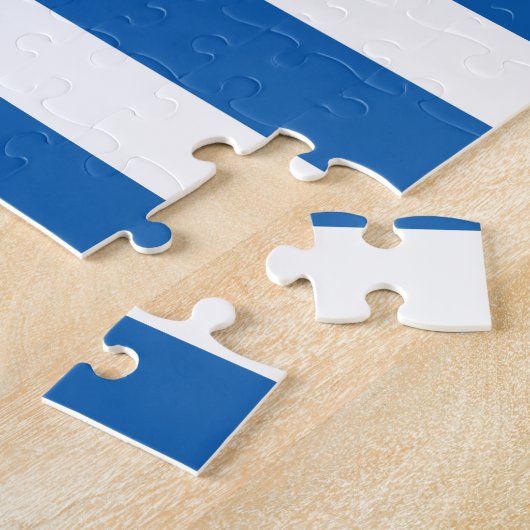 ギリシャの旗とハート-ギリシャの旅行/スポーツファン ジグソーパズル (側面)