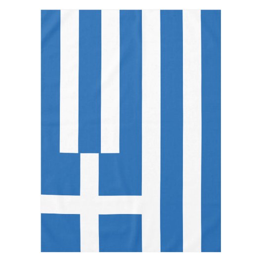 ギリシャの旗のテーブルクロス テーブルクロス (正面)