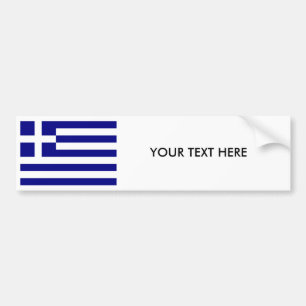 ギリシャの旗のバンパーステッカー バンパーステッカー