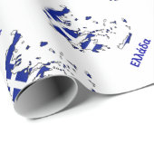 ギリシャの旗の地図 ラッピングペーパー (ロールコーナー)