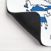 ギリシャの旗の地図GR マウスパッド (コーナー)