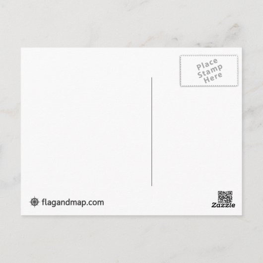 ギリシャの旗の郵便はがき ポストカード (裏面)