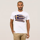 ギリシャの旗のTシャツ Tシャツ (正面フル)