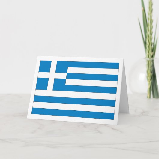 ギリシャの旗 カード (正面)