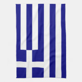 ギリシャの旗 キッチンタオル (縦)