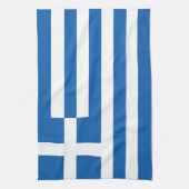 ギリシャの旗 キッチンタオル (縦)