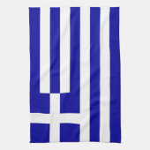 ギリシャの旗 キッチンタオル (縦)