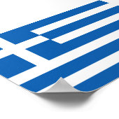 ギリシャの旗 ギリシャ国旗 ポスター (角)
