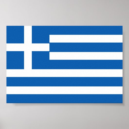 ギリシャの旗 ギリシャ国旗 ポスター (正面)