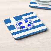 ギリシャの旗 コースター (左側)