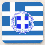 ギリシャの旗 コースター (正面)