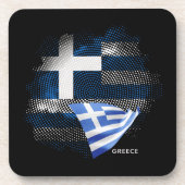 ギリシャの旗 コースター (正面)