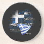ギリシャの旗 コースター (正面)