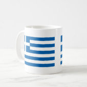 ギリシャの旗 コーヒーマグカップ (正面左)