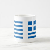 ギリシャの旗 コーヒーマグカップ (中央)