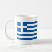 ギリシャの旗 コーヒーマグカップ (左)