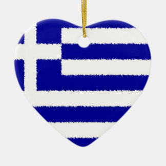 ギリシャの旗 セラミックオーナメント