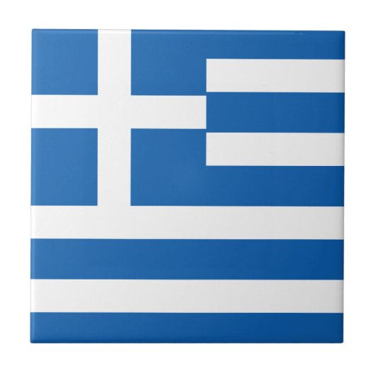 ギリシャの旗 タイル (正面)
