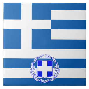 ギリシャの旗 タイル