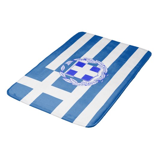 ギリシャの旗 バスマット (アングル)