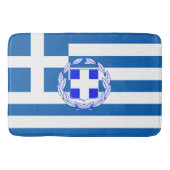 ギリシャの旗 バスマット (正面)