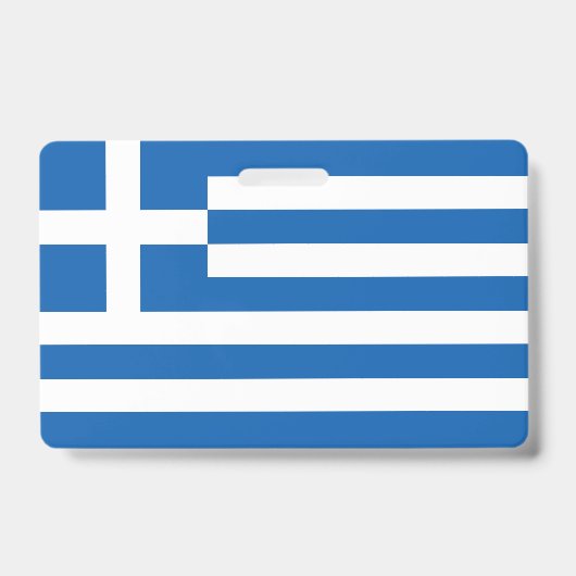 ギリシャの旗 バッジ (正面)