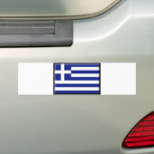 ギリシャの旗 バンパーステッカー (車上)