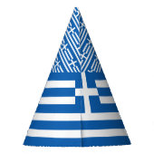 ギリシャの旗 パーティーハット (裏面)