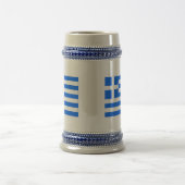 ギリシャの旗 ビールジョッキ (中央)