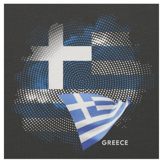 ギリシャの旗 ファブリック (クローズアップ)