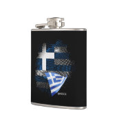 ギリシャの旗 フラスク (左)