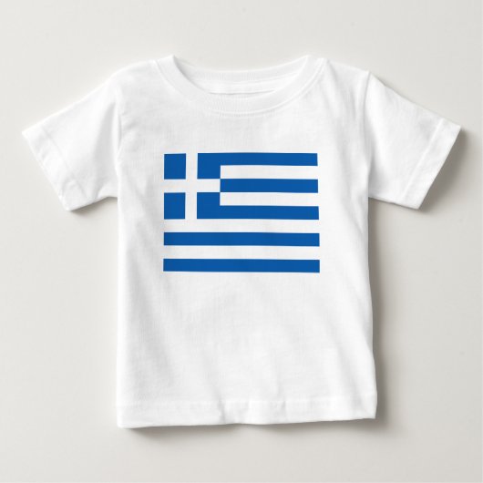 ギリシャの旗 ベビーTシャツ (正面)