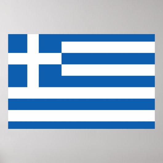 ギリシャの旗 ポスター (正面)