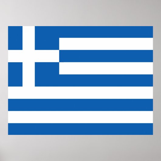 ギリシャの旗 ポスター (正面)