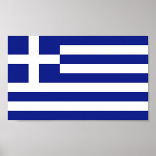 ギリシャの旗 ポスター