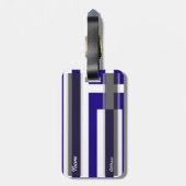 ギリシャの旗 ラゲッジタグ (裏面縦)