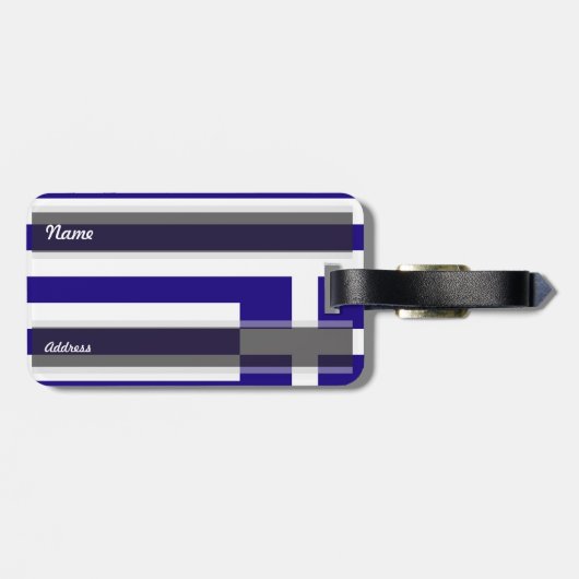 ギリシャの旗 ラゲッジタグ (裏面横)