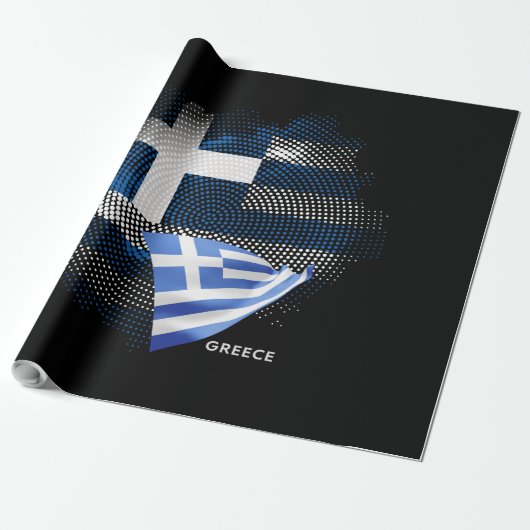 ギリシャの旗 ラッピングペーパー (アンロールド)