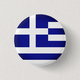 ギリシャの旗(円形) 缶バッジ