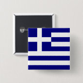ギリシャの旗 缶バッジ (正面&裏面)