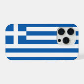 ギリシャの旗 iPhoneケース (裏面横)