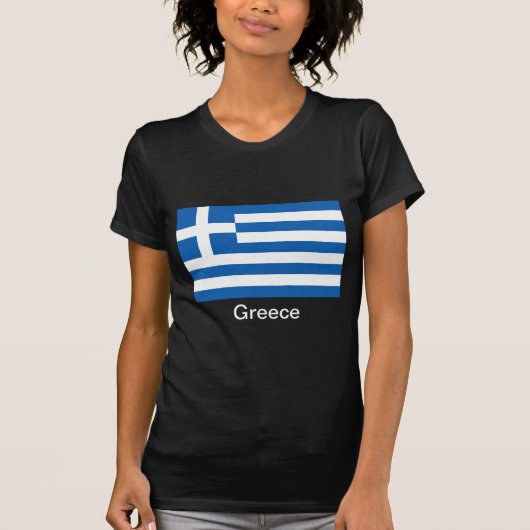 ギリシャの旗 Tシャツ (正面)