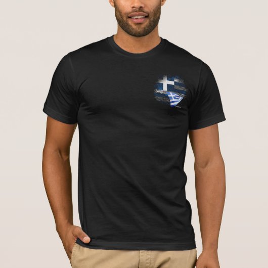 ギリシャの旗 Tシャツ (正面)