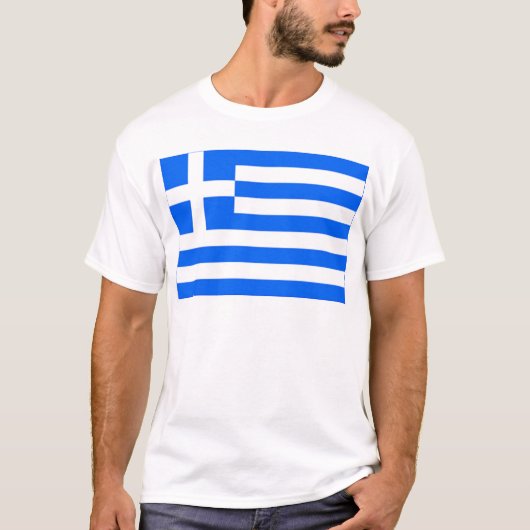 ギリシャの旗 Tシャツ (正面)