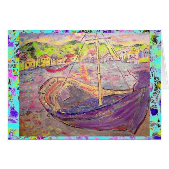 ギリシャの村の夕焼けの願い (正面横)